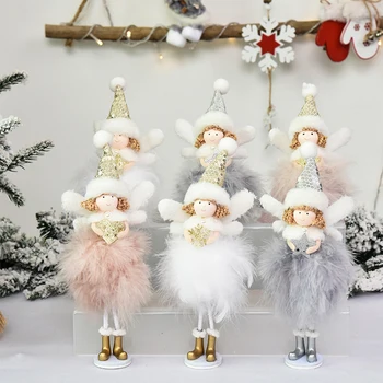

Christmas Decoration Pendant Creative Pendant Ornaments Window Christmas Tree Ornaments Cute Angel Lace