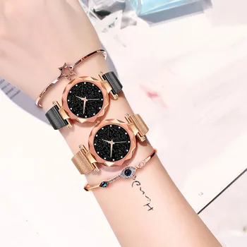 

Fashion Bracelet Watch Fashion Women Casual Watch Luxury Analog Quartz Starry Sky Wristwatch relogio feminino часы женские