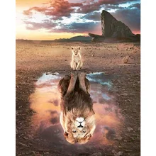 

Diamond Painting Full Square/Round Drill Lion King To My Love 5D Daimond Painting Embroidery Cross Stitch Mosaic Picture