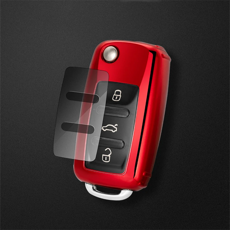 Мягкий ТПУ чехол для автомобильного ключа VW Volkswagen Skoda Polo Tiguan Passat Jetta MK5 MK6 T5 Beetle