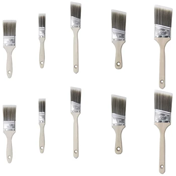 

10-Piece Paint Brush Complete Set of Small Helper Oblique Mouth Oil Brush Modification Special Brush