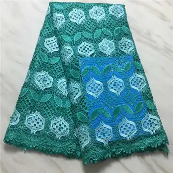 

2019Nigerian lace High Quality latest African Guipure Embroidered lace with stones fabric for Nigerian Wedding Dresses Winn571f