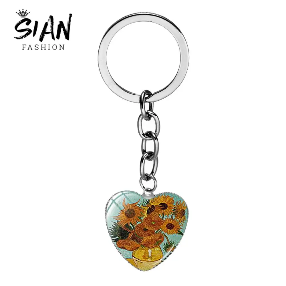 Азиатских классические Ван Гог искусство рисовать картину маслом брелок