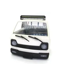 Câble adaptateur et barre d'éclairage de voiture, coque métallique, lampe supérieure pour WPL D12 C14 C24 C34 MN D90 RC, accessoires de Modification de voiture