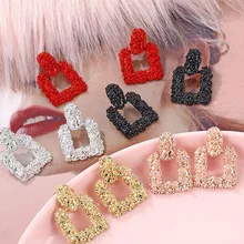 VKME, геометрические серьги из сплава, металлические серьги в стиле панк, женские преувеличенные серьги, ювелирные изделия, вечерние, подарки