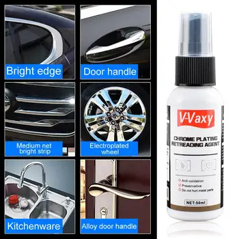

V-Vaxy 50ml Car Paint Rust Cleaner Spray Iron Powder Remover Agent Wheel Hub Easy Handy Installation No Tools Required