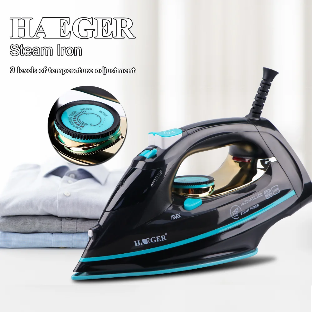 Haeger Cordless Electric Steam Iron For Garment Generator Road Wireless