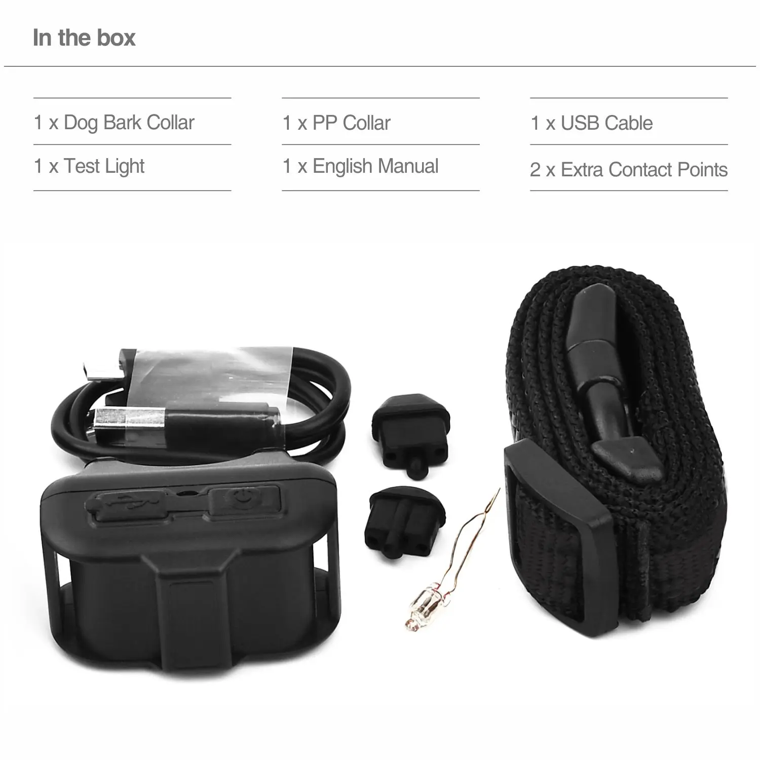 Dog Bark Collar Automatic Anti-Control Pet Dog Training Necklace