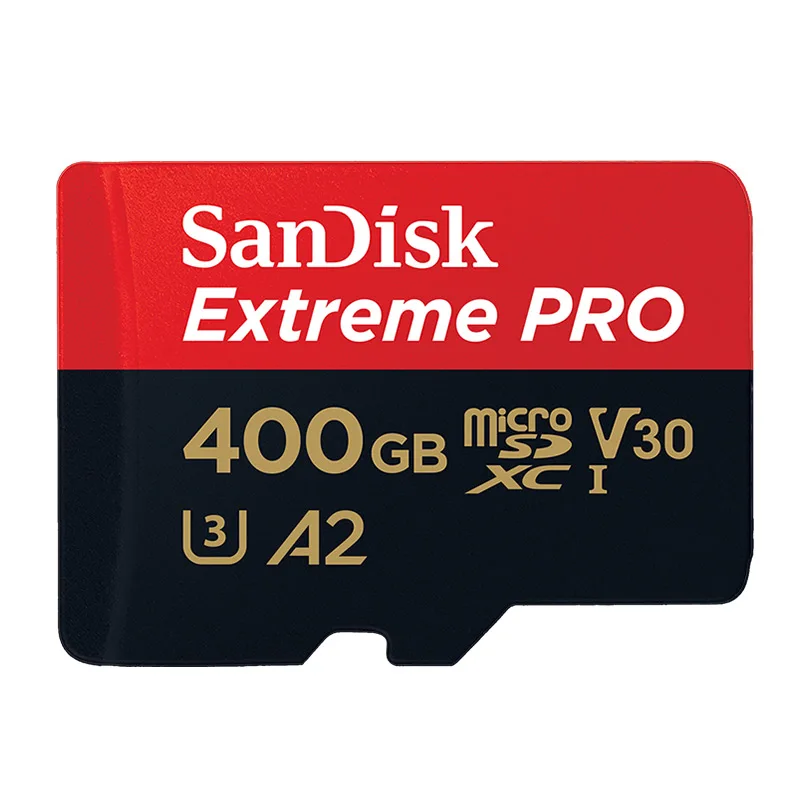 Двойной Флеш-накопитель SanDisk Extreme Pro Microsd карты UHS-I 32 Гб A1 SDHC V30 флэш-карта 64 Гб 128 256 400 512 карта SDXC A2 U3 флеш-карты памяти TF 170 МБ/с - Емкость: 400GB