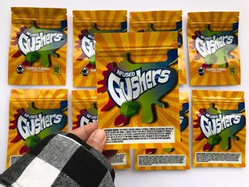 

Infused Gushers Tropical Flavors Medicated Edibles Local Smell Proof Bags 500mg Mylar Bags XsgpN
