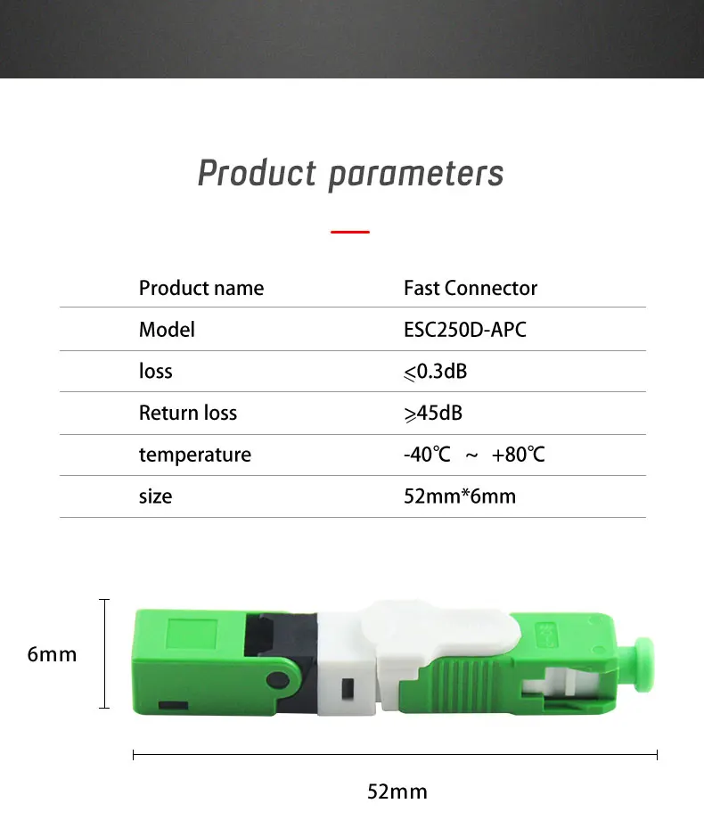 100 шт./лот FTTH ESC250D SC APC и SC UPC одномодовый волоконно-оптический новая модель оптический Быстрый разъем