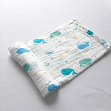 Manta de fibra de bambú para bebé, Toalla de baño suave para recién nacido, lactancia, Sábana de bebé orgánico, manta de muselina para envolver, estera para gatear, 110x120cm