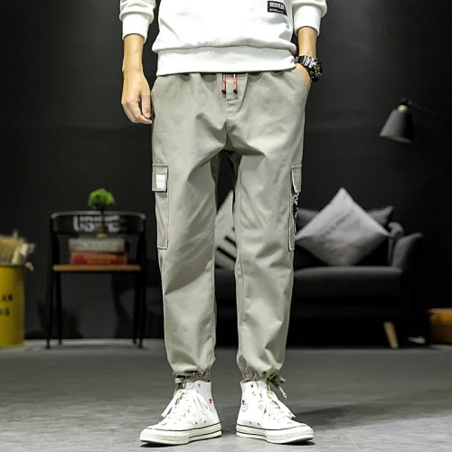 grey K1986 YASUGUOJI новые военные тактические брюки карго мужские модные длинные штаны с принтом звезды мужские спортивные штаны джоггеры эластичные уличные - Цвет: grey K1986