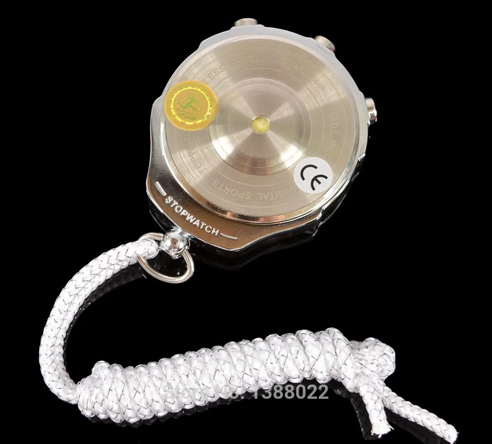 Sport Handheld Stopwatch Timer Alarm Clock Digital Stopwatch1/1000 Second Timing Electronic Chronograph Timer fo r Outdoor Sport 5
