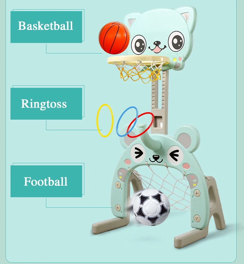 Baby Shining Toy Basketball Hoop Baby Sports Toys Basketball Stands Sports Kids Height Adjustable Kids Goal Hoop Baby Fit
