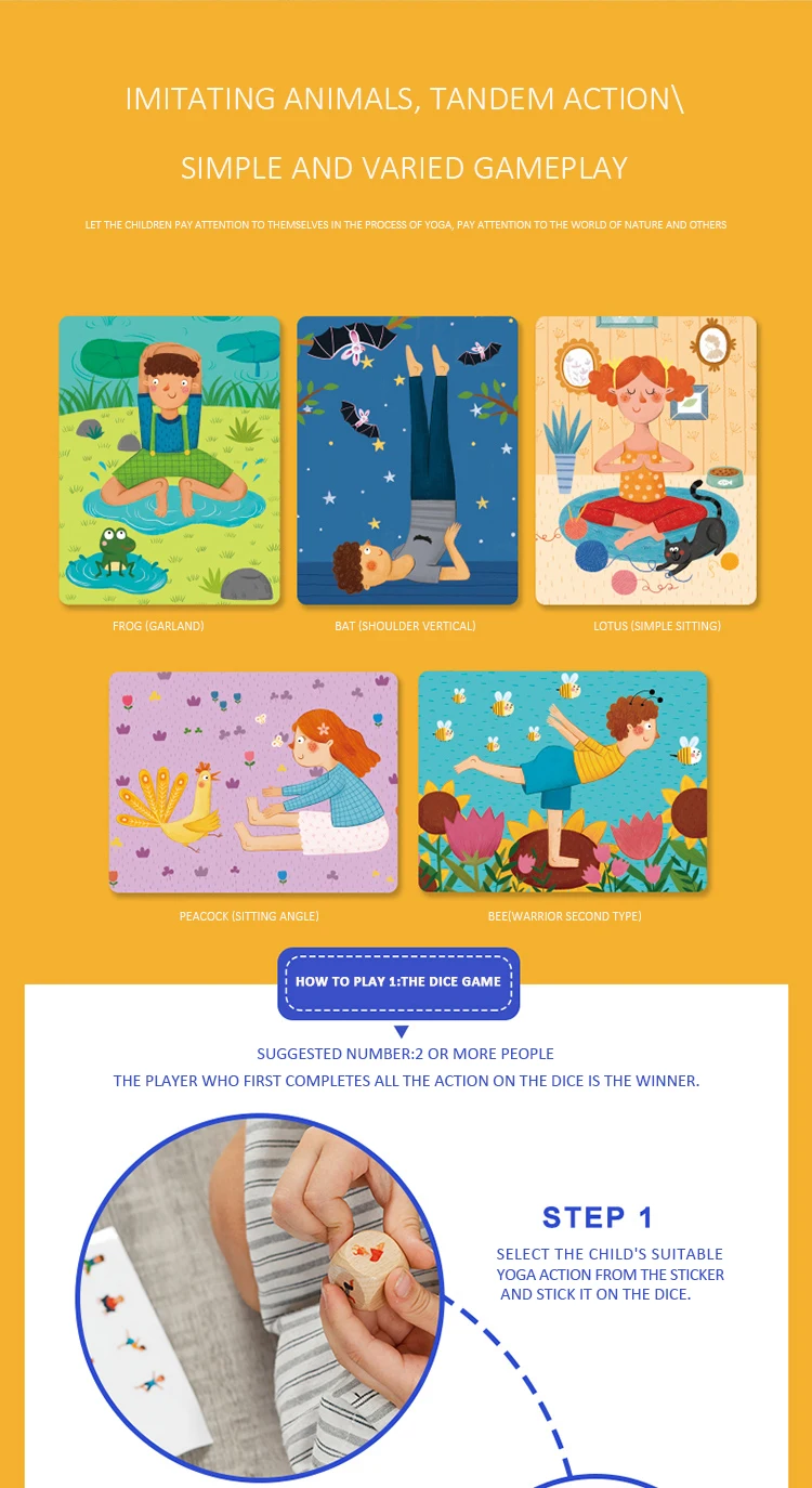 Mideer Yoga Card,Cognitive Card,Educational Toys