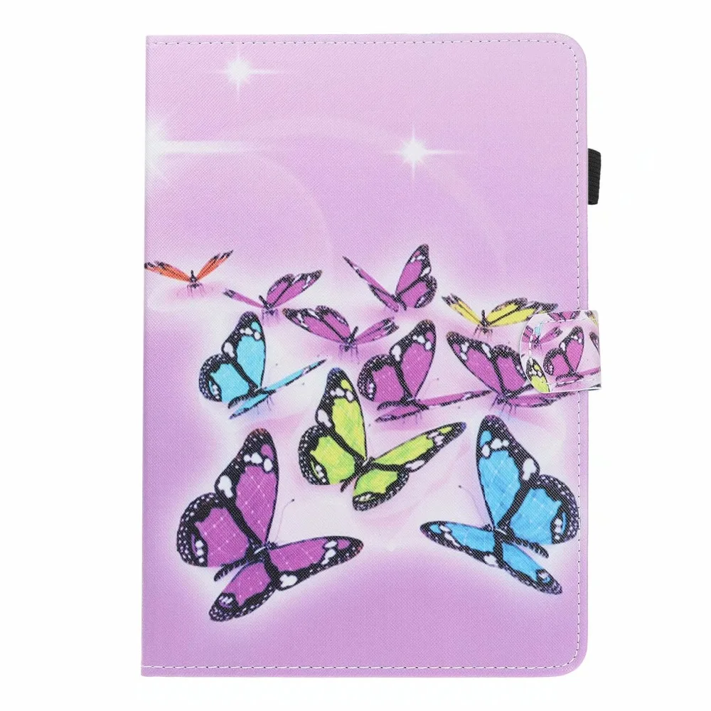 Чехол для планшета huawei Mediapad T5 10 AGS2-W09/L09/L03/W19 10," модный силиконовый чехол-подставка с изображением животных из искусственной кожи+ ручка
