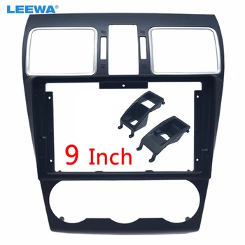 

LEEWA Car Stereo Audio Fascia Frame Adapter For Honda Fit City Jazz 2006 (LHD) 9" 2Din DVD Panel Bezel Frame Installation Trim