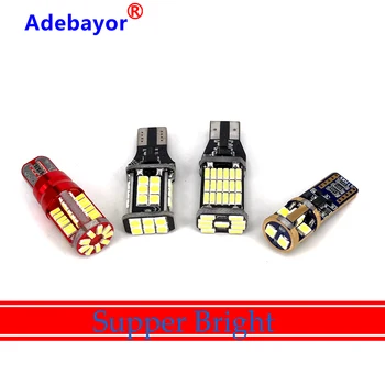 

1/2pcs Super Bright T10 LED 194 168 Canbus Car Width Light T15 3014 4014 3030 LED SMD Car Auto Wedge License Parking Light White