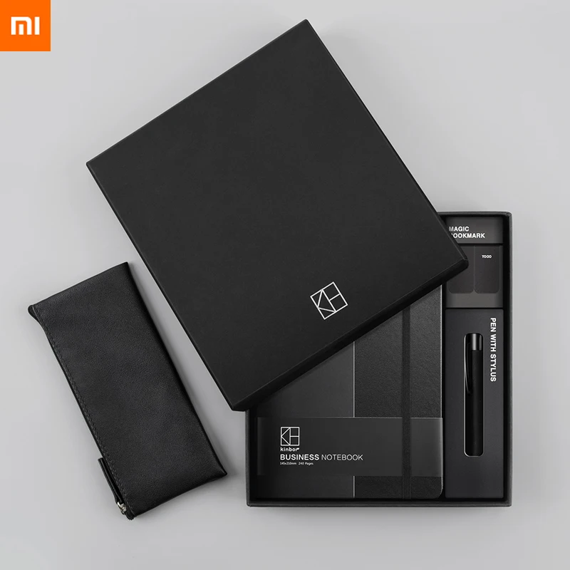 

xiaomi mijia youpin kinbor business suit pen notebook Bookmarks Pencil case Office gift suit Practical high quality best gift