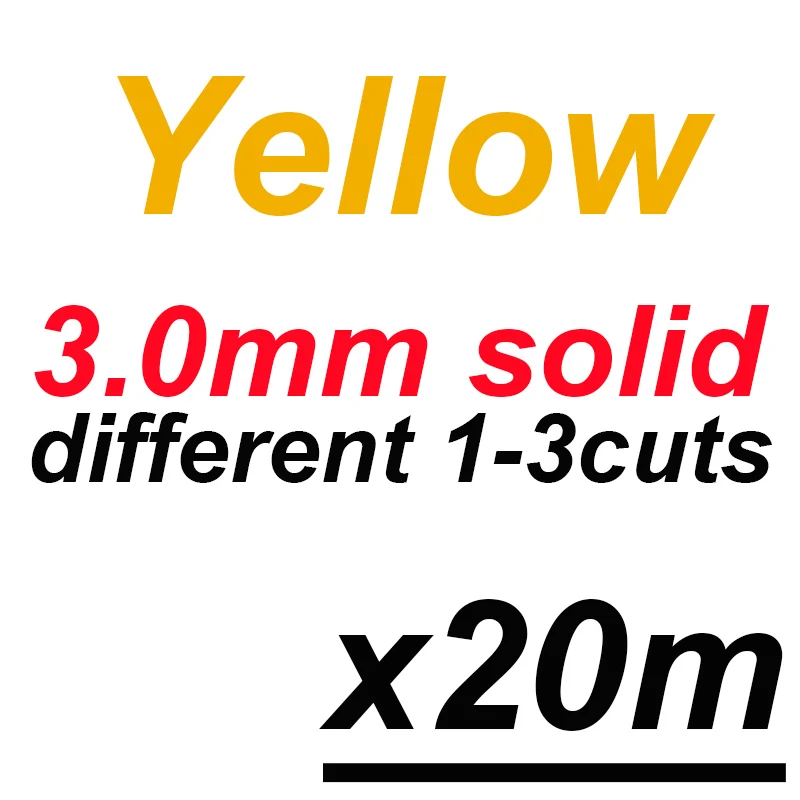 20m 3.0mm in yellow Victorsense 6/9/20 М рыболовные канаты 2,2 мм 2,4 мм 2,6 2,8 3,0 3,2 мм сплошной латексная трубка модели латекс эластичный лески - Цвет: 20m 3.0mm in yellow