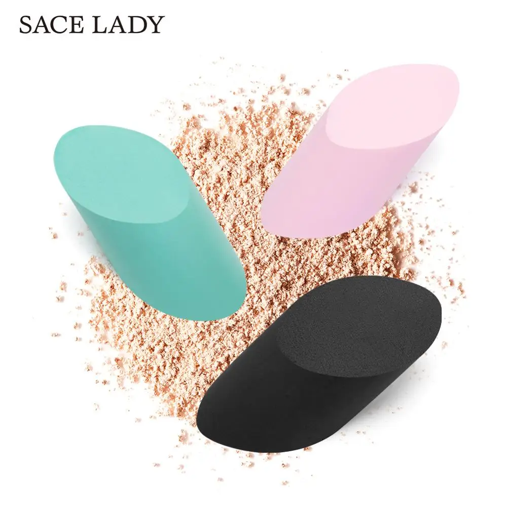 SACE LADY Профессиональный спонж для макияжа 4 цвета основа Косметическая пуховка консилер крем Макияж Блендер пудра спонж аксессуары