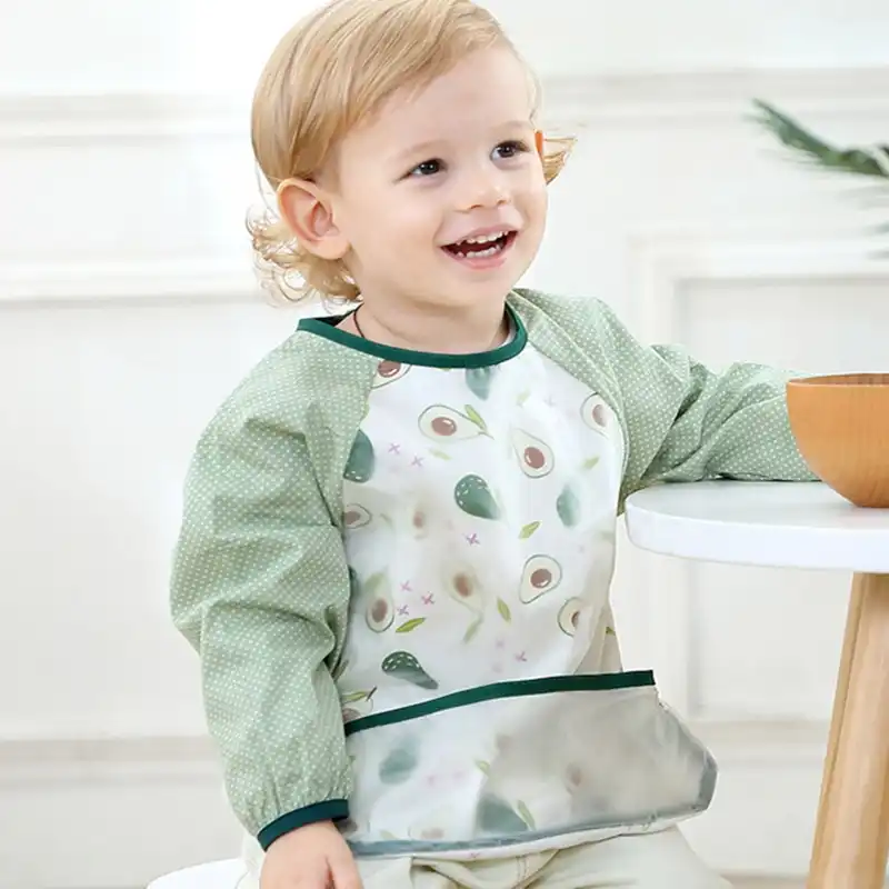waterproof baby bibs with sleeves