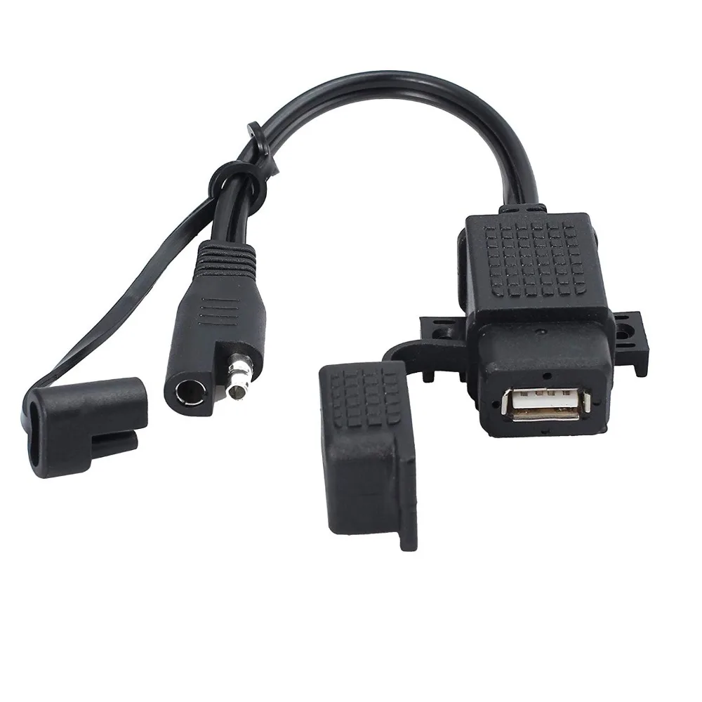 SAE к usb-кабелю адаптер водонепроницаемое usb-зарядное устройство Quick 2.1A порт для мотоцикла мобильного телефона планшета gps