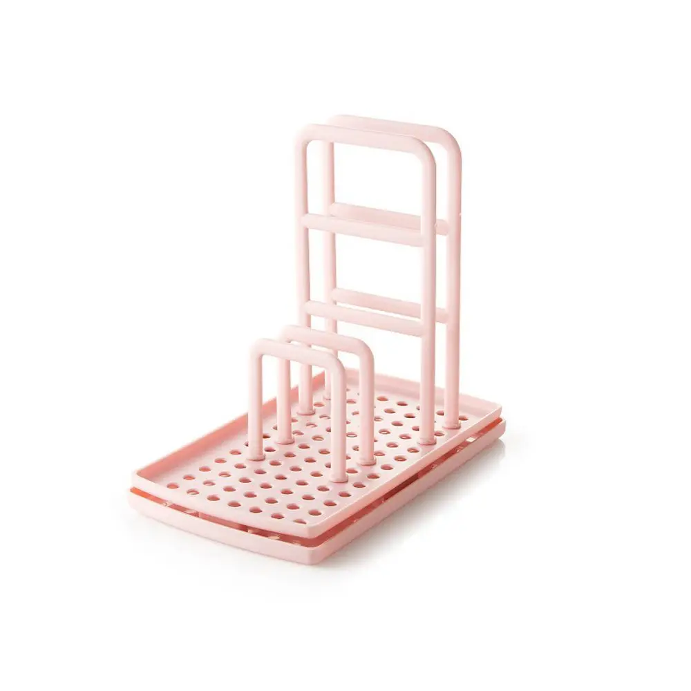 pink Кухонная стойка для чистки тканевая полка многофункциональная регулируемая стойка для полотенец портативная стойка для хранения кухонные аксессуары - Цвет: pink