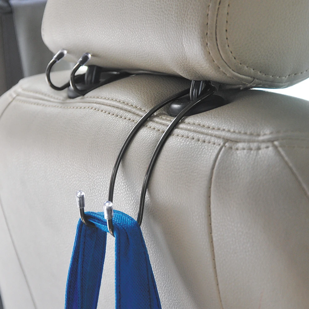 

Multi-functional Car Seat Back Hooks Clips Automotive Metal Car Seat Back Hooks Auto Hidden Headrest Hanger Car Bag Fastenert