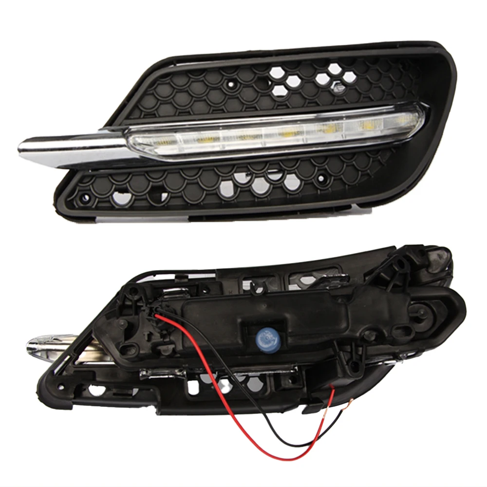 2pcs Drl For Mercedes Benz W204 C260 C300 Sport 2007 2008 2009 2010 2011 Daytime Running Lights