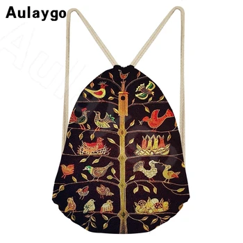 

Aulaygo Ethnic Tribal Maori Style Fashion Women Backpack Casual Shoes Travel Softback Drawstring Bag Girl School Storage Sack