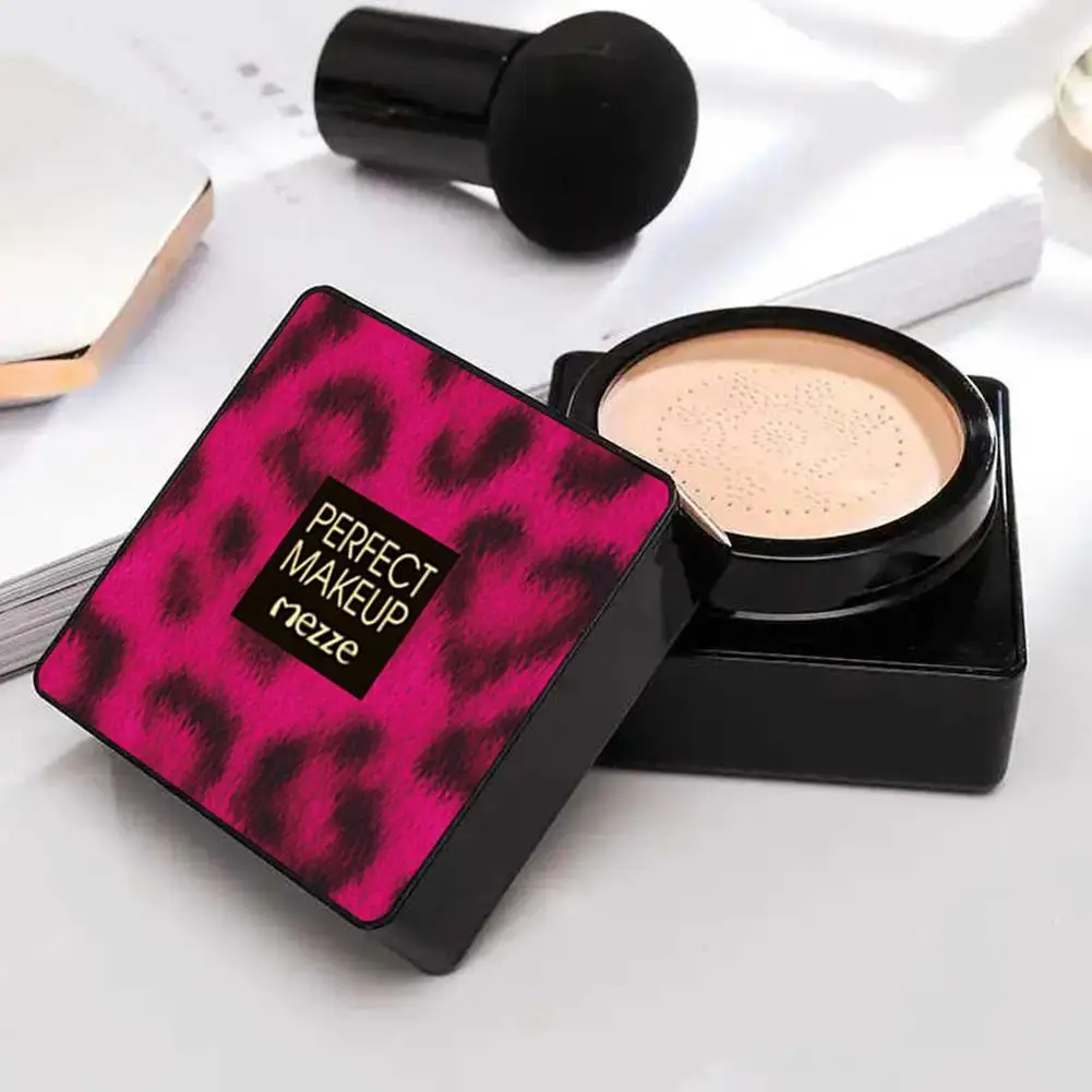 Fashion Concealer Longlasting Brightening Air Cushion BB Cream Foundation With Mushroom Puff Sponge Face Makeup