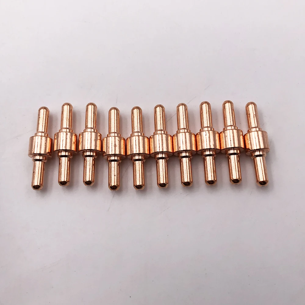 PT-31 PT31 10pcs Short Hafnium Electrode for Air Plasma Cutter Cutting Torch CUT-40 CUT-40D LGK-40 CT312 10pcs tip and 10pcs electrode for xf300 xf 300 fy xf300h xf 300h torch lgk 300 lgk 300a cnc plasma torch huayuan cutter