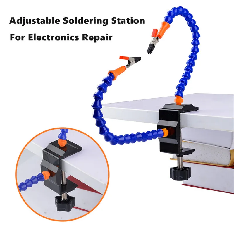 Многофункциональная Регулируемая паяльная станция с двумя ручками, Настольный зажим, поворотные зажимы на 360 градусов, сварочный инструмент Vientiane Arm, сварочный инструмент