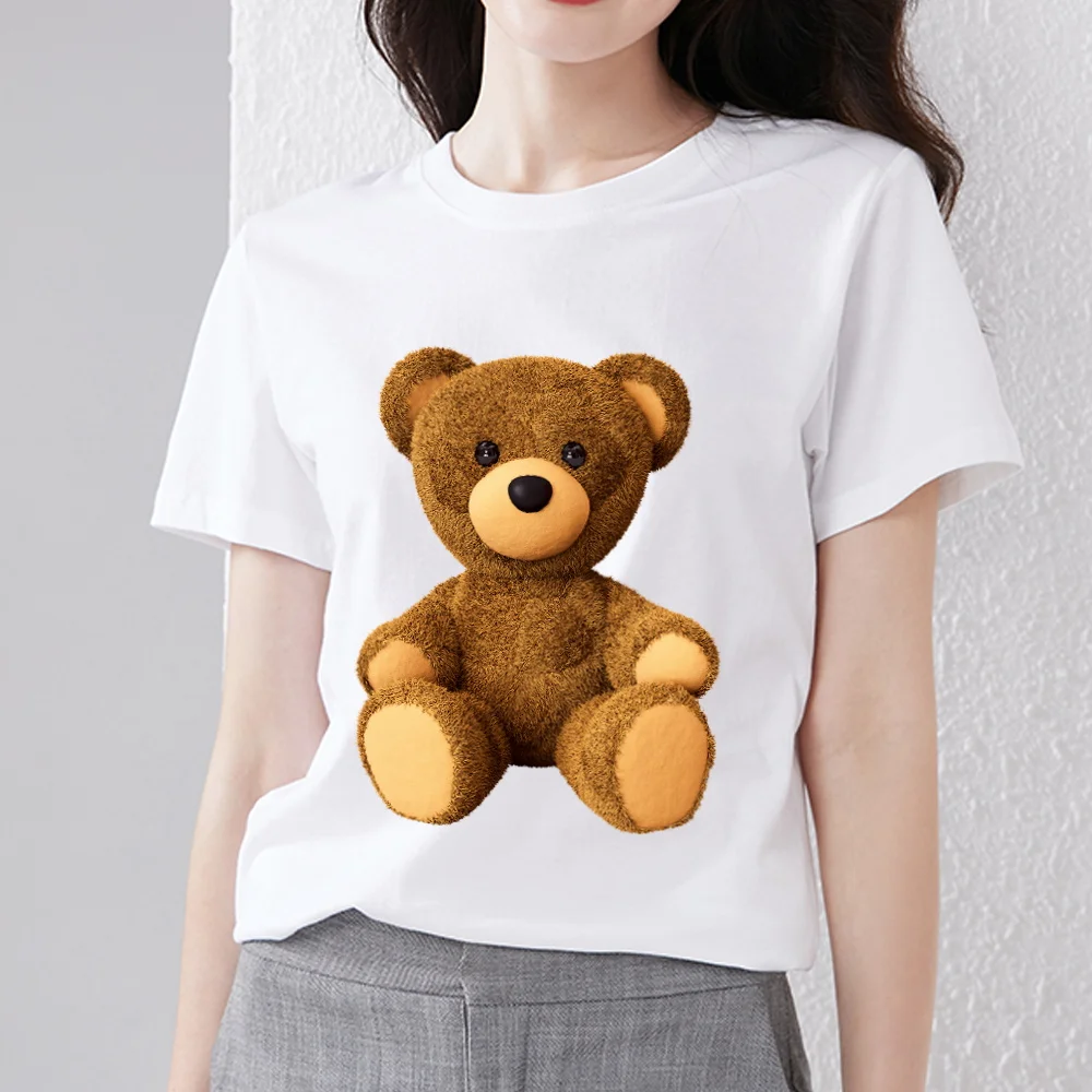 Fashion Simple 3d Teddy Bear Print 