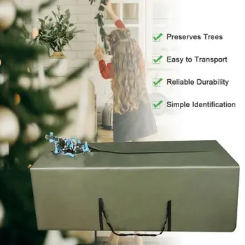

2020 New Christmas Xmas Storage Zip Bag For Christmas Tree, Decorations & Lights With Handles Waterproof Lightweight Moving Gard