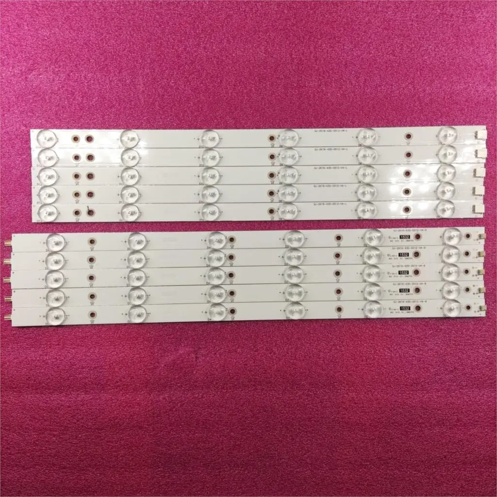 led back light LED Backlight 12 Lamp strip For Philips 43"TV LB43014 V0_00 TPT430U3 EQLSJA.G 43PUS6501 43PUS6101 43PUS6201 43PUS7202 43PUH6101 led light for tv