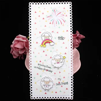 

VYUTXA Star Border Slimline Dies Metal Cutting Dies Stencils for DIY Scrapbooking Decorative Embossing DIY Paper Cards