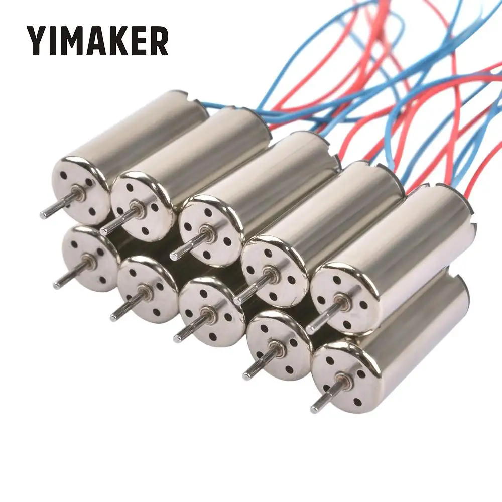 YIMAKER 1 шт. 3 7 в двигатели с полыми кружками 46000 об/мин 7*16 мм Ток холостого хода мА