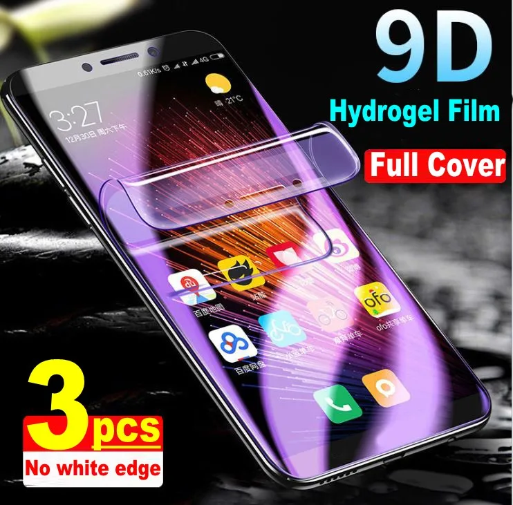 Гидрогелевая пленка 3 шт. для Samsung Galaxy S8 S9 S10 S20 Plus Note 10 pro 9 8 edge A90 A80 A70 A50 M30 20 защитная