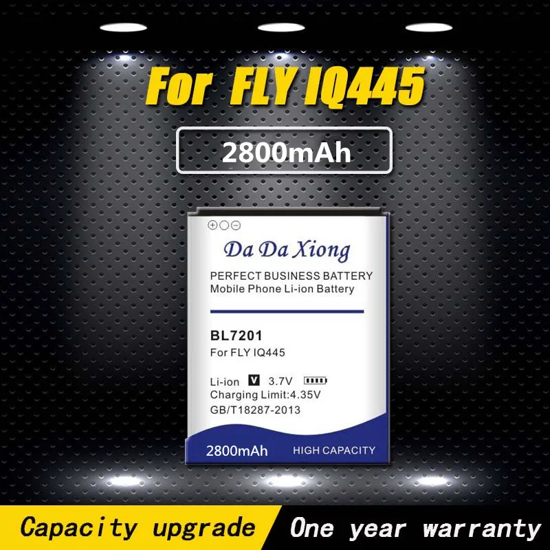 Высококачественный литий-ионный аккумулятор BL7201 2800 мАч для телефона FLY IQ445 |