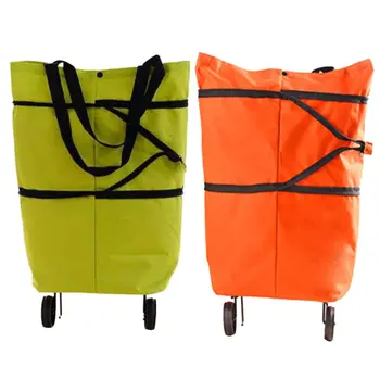 

Shopping Bag Sundries Organizer Container Portable Oxford Cloth Shopping Cart Shopping Grocery Storage
