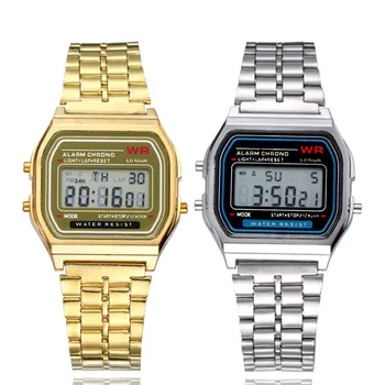 

Men Womens Stainless Steel Digital Watch Men's Sports Casual LED Watches Relogio Masculino Military Wristwatches Reloj Hombre