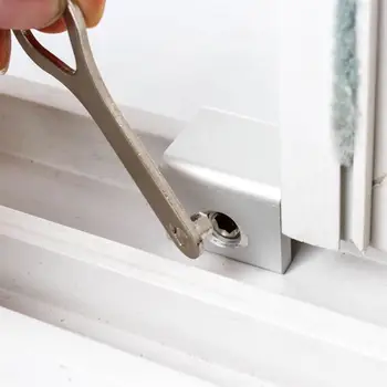 

New Child Protection Door Window Lock Restrictor Aluminum Children Security Window Cable Limit Lock Safety Key Lock Baby Safety