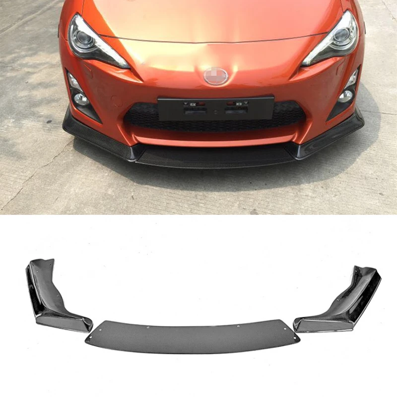 Карбоновая передняя губа ДЛЯ SUBARU BRZ FT86 GT86 FRS JDM СТИЛЬ углеродное волокно кузов