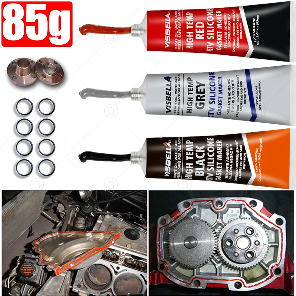 RTV Silicone Industrial Strong Adhesive High Temperature Sealant Rubber Gasket Maker Electric Repair Glue | Автомобили и