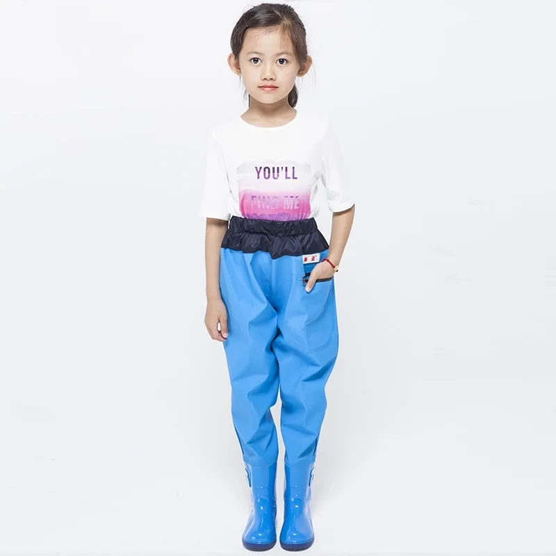 Children's Waterproof Fishing Boots, Jumpsuit for Fishing, Kids Wading Boots, Trousers, Wading Shoes