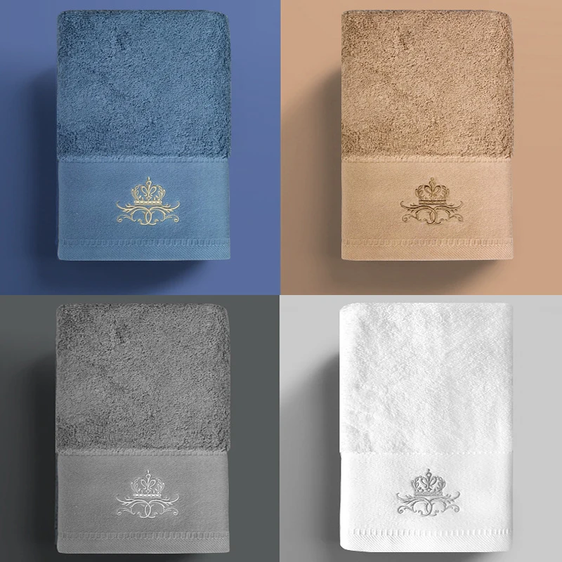 2021 New High-grade 100% cotton Towel set bathtowel facetowel set soft bath face towel handtowel Bathroom towel sets 80x160cm 4