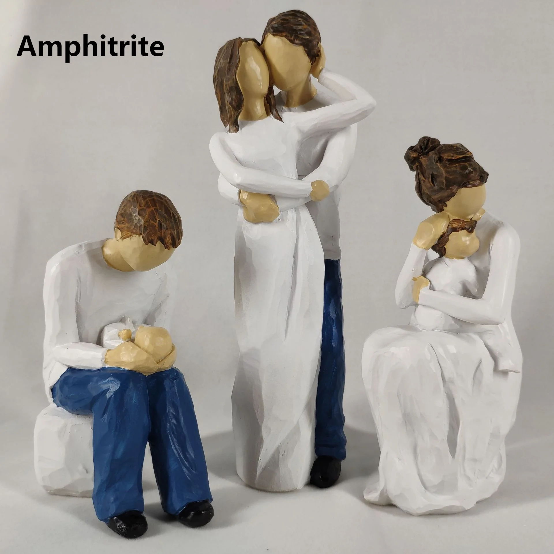 

Creativity Resin Statue For Home Wedding Decoration Family Sculpting Nordic Accessories Modern Home